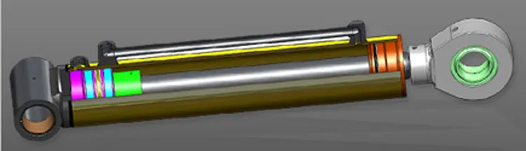 4000psi Mechanical Double Action Welded Hydraulic Cylinder for Construction Machine