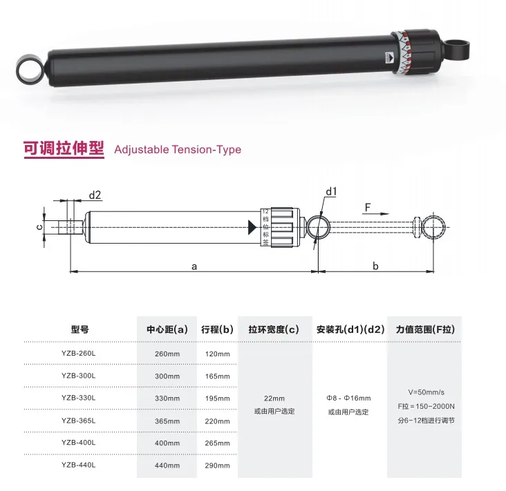 Metal Physical Fitness Machine Adjustable Hydraulic Cylinder