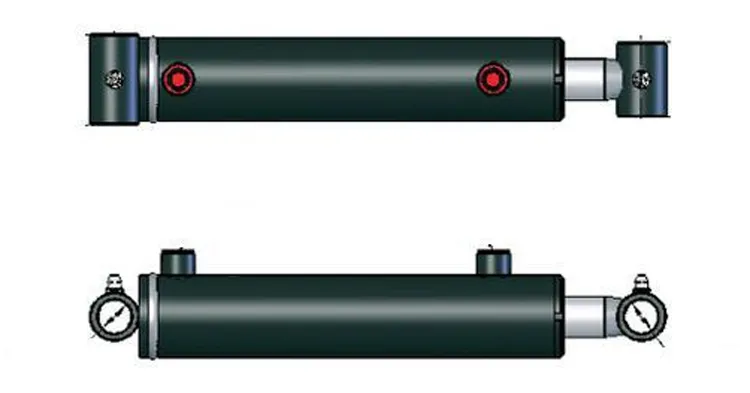Industry Machine Use 2500psi Customized Welded Mini Hydraulic Cylinder