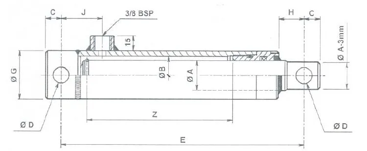 China Made Hydraulic Snowplow Cylinders