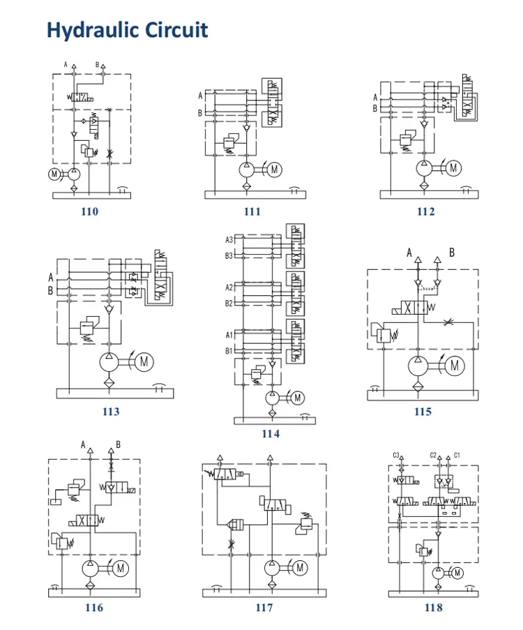 DC12/24V Single Action Hydraulic Power Unit with Metal Oil Tank