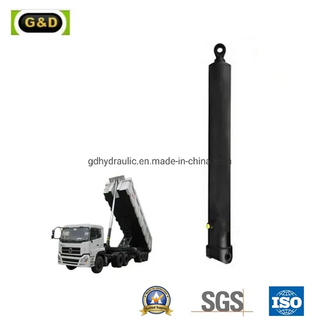 Three-Stage Front End Dump Turck Use Telescopic Hydraulic Cylinder