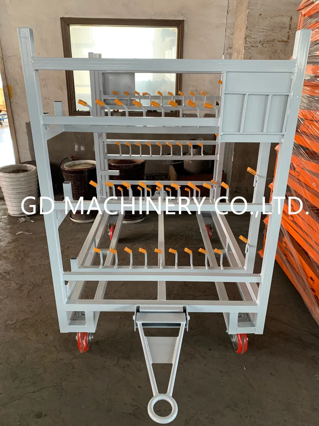 Painted Q235 Insudtrial Steel Trolley