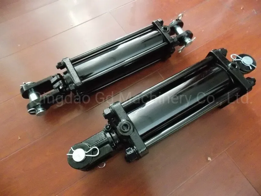 3000psi Hard Chrome Plating Nitrided Piston Rod Tie Rod Hydraulic Cylinder