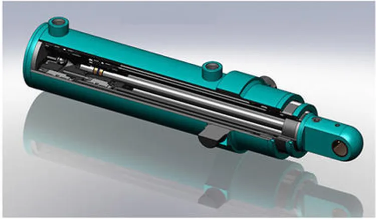Blast Hole Drill Rig Multistage Hydraulic Telescopic Cylinder