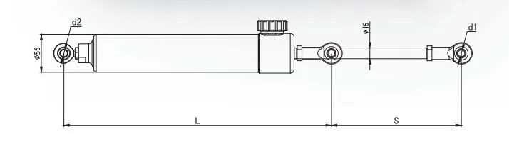 Adjustable Hydraulic Cylinder Damper for out Door Fitness Equipment