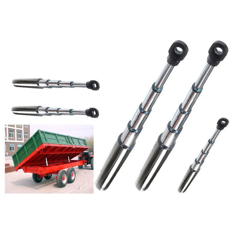 Long Stroke Durable Dump Truck Trailer Use Multistage Telescopic Hydraulic Cylinder
