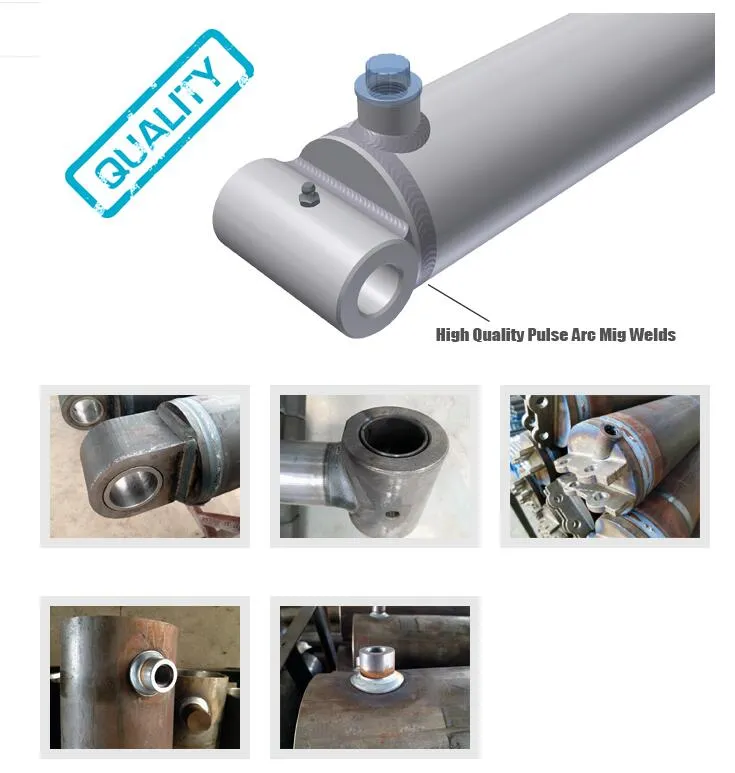 One-Year Warranty Valve Integrated Welded Hydraulic Cylinder