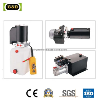 Single Acting Hydraulic Pump Dump Trailer 12V Lifting Power Unit