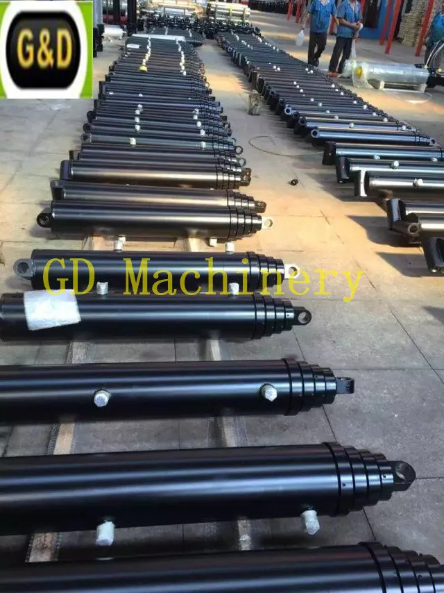 Multi-Stages Telescopic Hydraulic Cylinders with Swivel Joint for Tipper