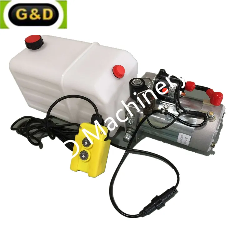 OEM Hydraulic Power Pack Plastic Tank with Cable Control Switch