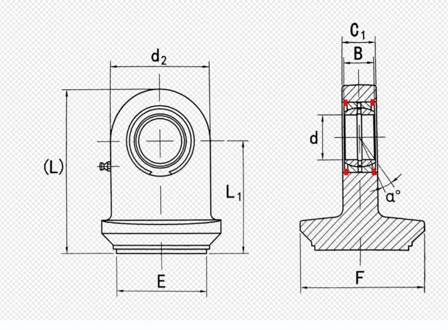 Ts...NF Series Rod Ends for Hydraulic Components