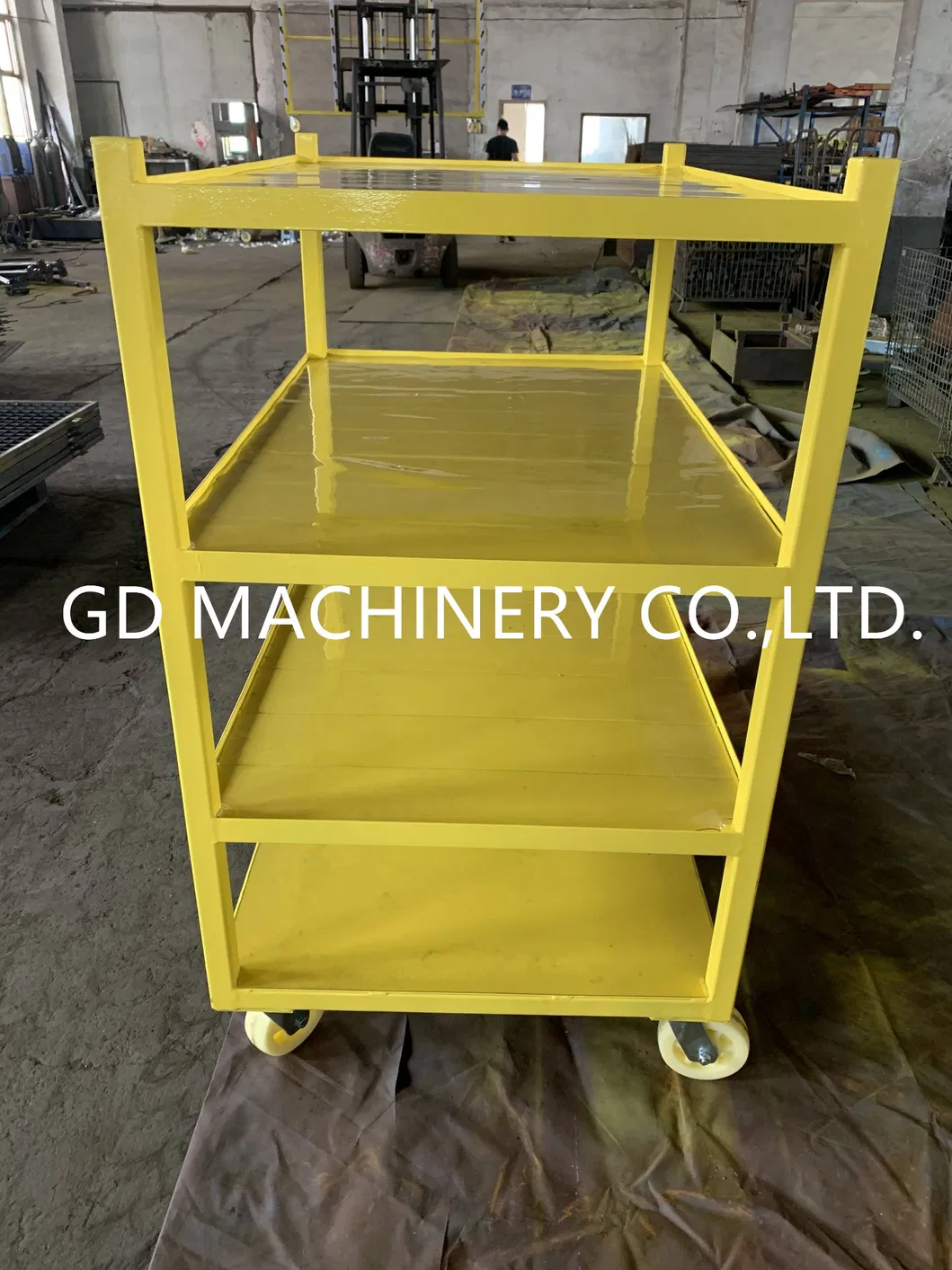Painted Q235 Insudtrial Steel Trolley