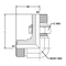 Male Jic X Male O-Ring Boss 90 Degree 6801 Series Hydraulic Fittings