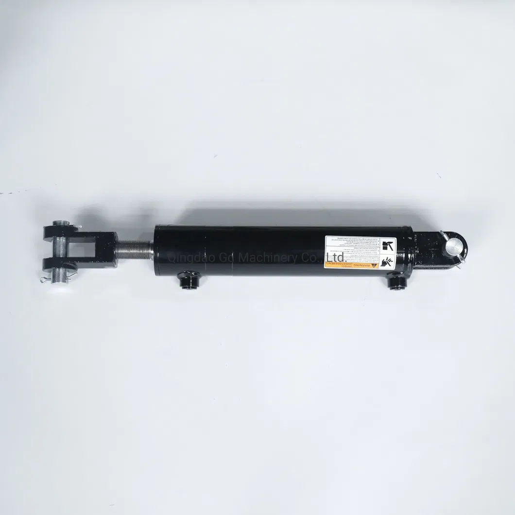 3000 Psi 2.5" Bore X 36" Stroke X 1" Rod Diameter Adjustable Welded Clevis Hydraulic Cylinder