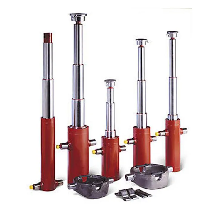 Customized Single Action Long Stoke 3 Stages Telescopic Cylinder for Dump Truck