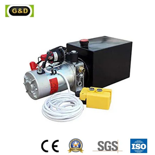 DC12/24V Single Action Hydraulic Power Unit with Metal Oil Tank