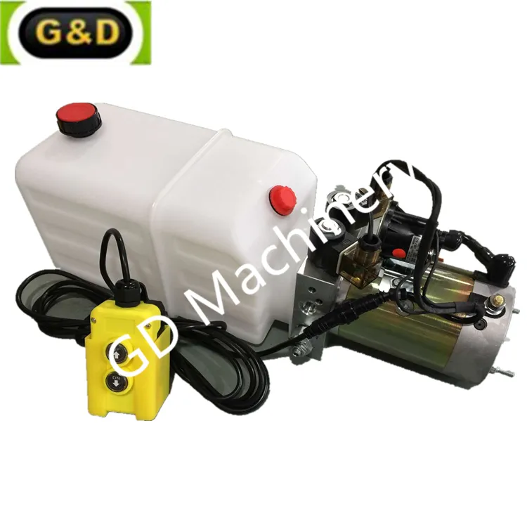 24 Voltage Single Action Hydraulic Power Unit with Mounted Valves
