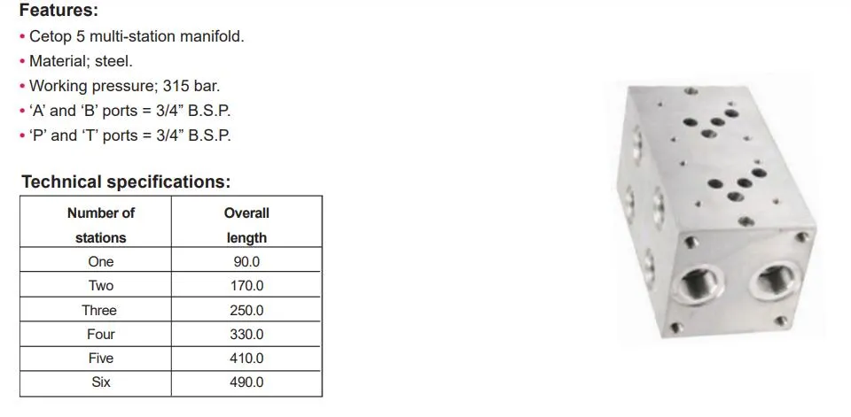 CNC Precisely Digital Hydraulic Valve Manifold Blocks
