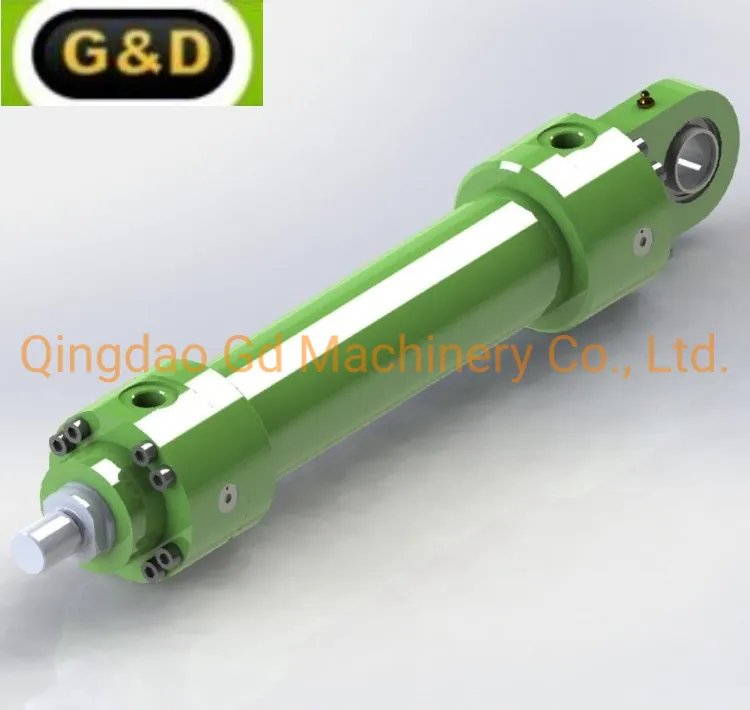 Heavy Duty Mill Type Hydraulic Cylinders Bolted to Flanges