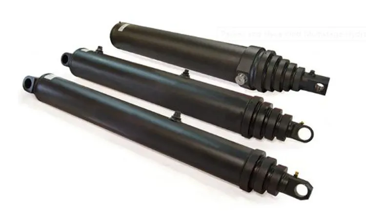 Materials Handling Machine Use Custom Multistage Hydraulic Telescopic Cylinder