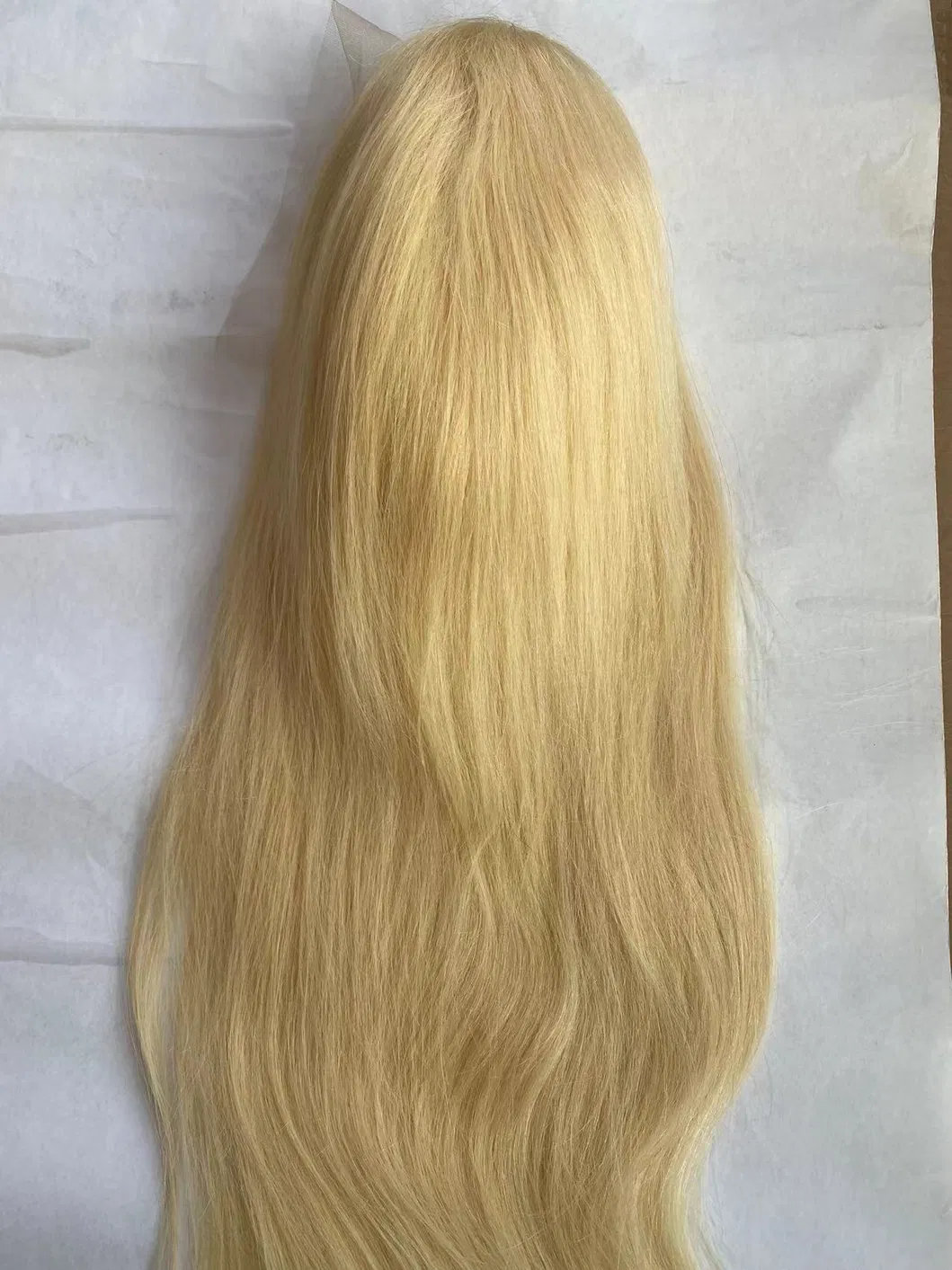 100% Human Hair Material Human Hair Wig Length 22&quot; with 613 Color 13*4 Lace in Frontal Part