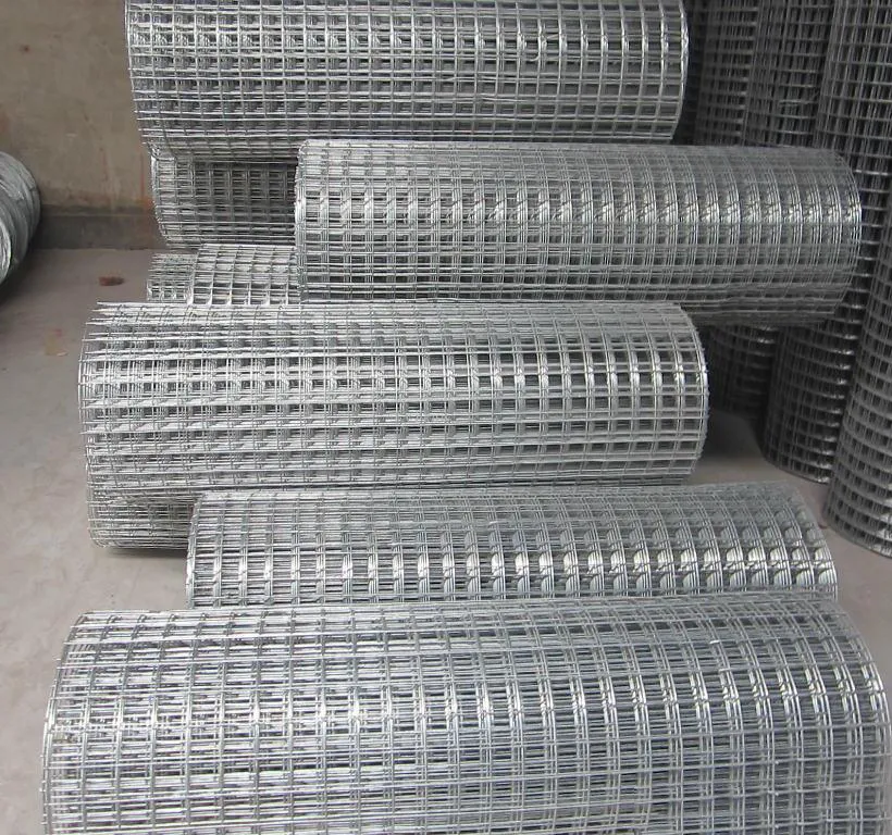 Hot Galvanized Welded Wire Mesh Rolls 2mm Wire Diamater Galvanized Fence
