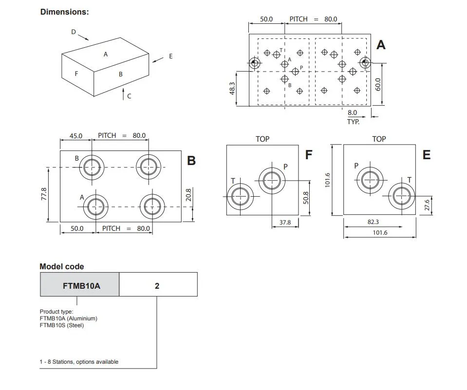 Hydraulic Cylinder Top Link Replacement Part Carbon Steel Hydraulic Manifolds