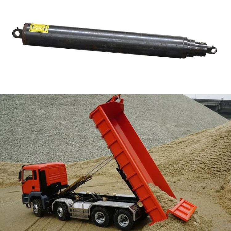 Long Stroke Durable Dump Truck Trailer Use Multistage Telescopic Hydraulic Cylinder
