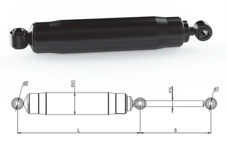 S60-330s Bidirectional Steel Constantfitness Hydraulic Cylinder for Damper