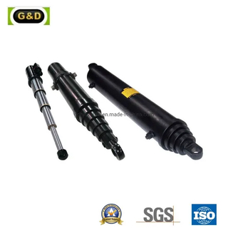 Materials Handling Machine Use Custom Multistage Hydraulic Telescopic Cylinder