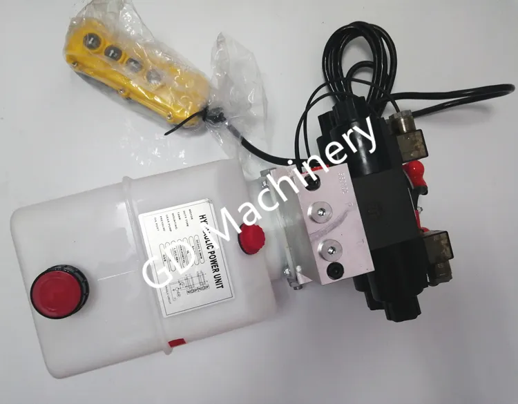 OEM Hydraulic Power Pack Plastic Tank with Cable Control Switch