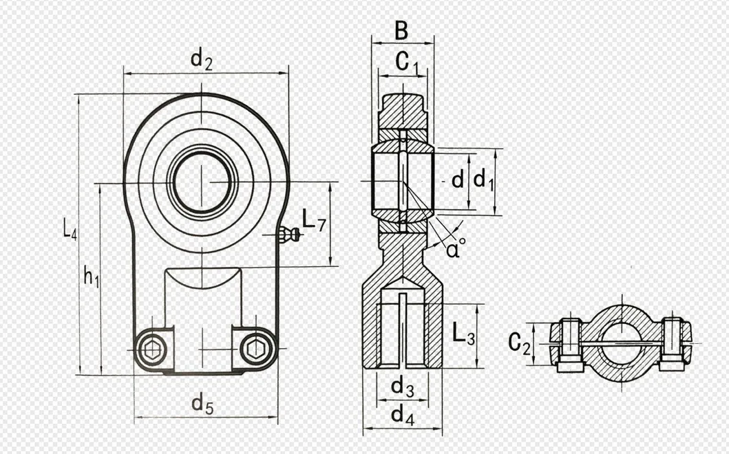 Used for Hydraulic Cylinders Giho Hydraulic Rod Ends
