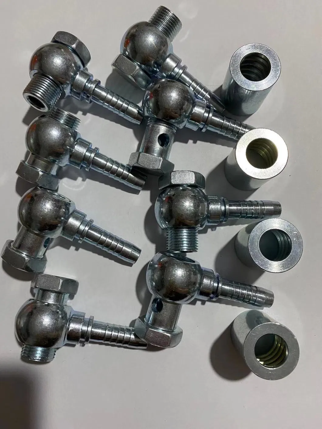 Zinc Plated Banjo Fittings for Hose and Valve Connecting CNC Forged Hose End Fitting