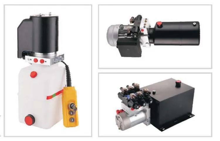 Dump Trailer Power Unit with 12V DC Motor for Double-Acting Cylinder, 1.1 Gal. Reservoir