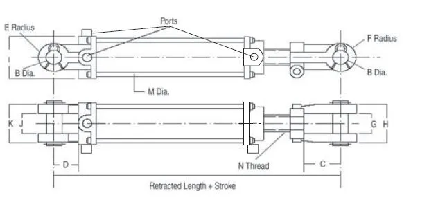 Tie Rod Hydraulic Cylinders Nitriding Treatment