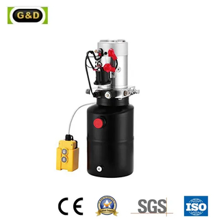 4 Quart Plastic Tank 12V DC Single Acting hydraulic Power Unit