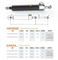 Adjustable Hydraulic Cylinder Aluminum Hydraulic Damper Fitness Machine Parts