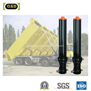 Front End 5 Extensions Dump Hoist Telescopic Hydraulic Cylinder