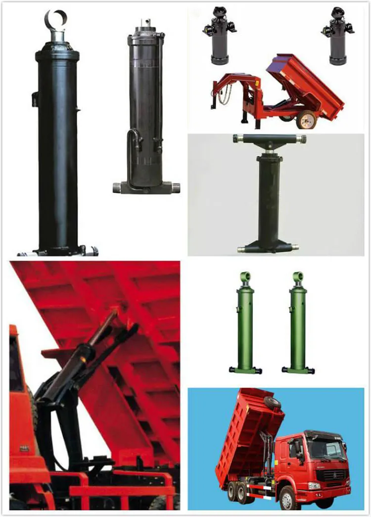 Materials Handling Machine Use Custom Multistage Hydraulic Telescopic Cylinder