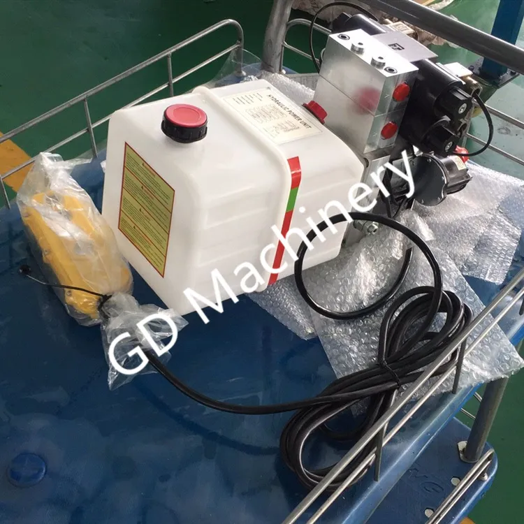 OEM Hydraulic Power Pack Plastic Tank with Cable Control Switch