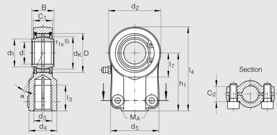 Gihn Rod Ends for Hydraulic Components