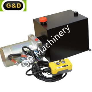 Lifting Power Station 12V DC Mini Hydraulic Power Unit Steel Tank 8L Hydraulic Power Unit
