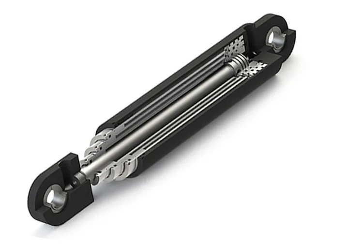 Materials Handling Machine Use Custom Multistage Hydraulic Telescopic Cylinder