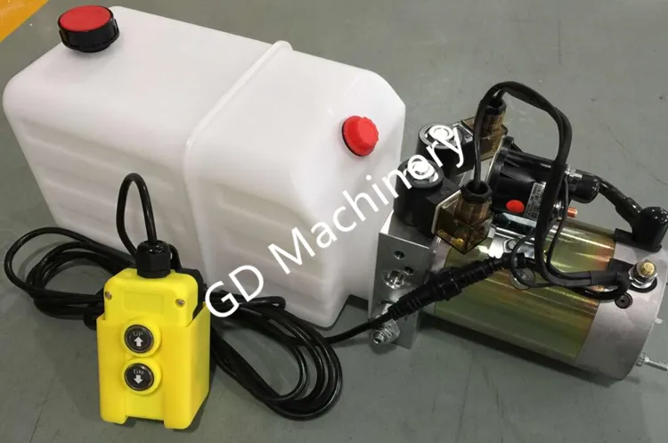 OEM Hydraulic Power Pack Plastic Tank with Cable Control Switch