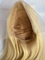 100% Human Hair Material Human Hair Wig Length 22" with 613 Color 13*4 Lace in Frontal Part